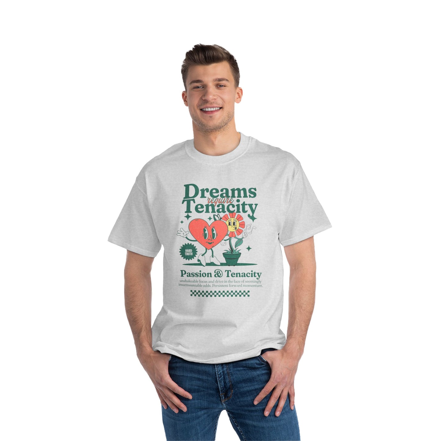 Inspirational Short-Sleeve T-Shirt - "Dreams Require Tenacity"