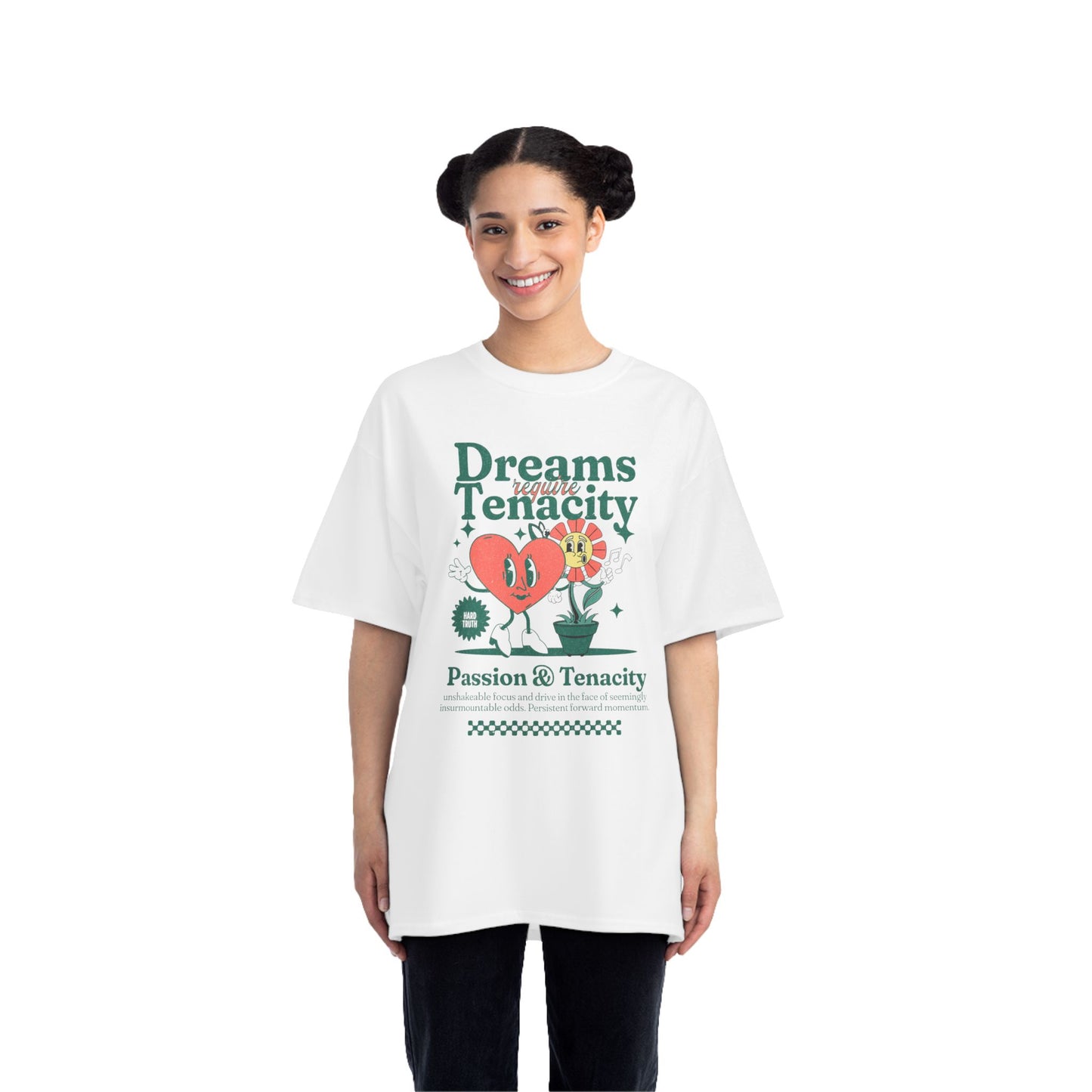 Inspirational Short-Sleeve T-Shirt - "Dreams Require Tenacity"