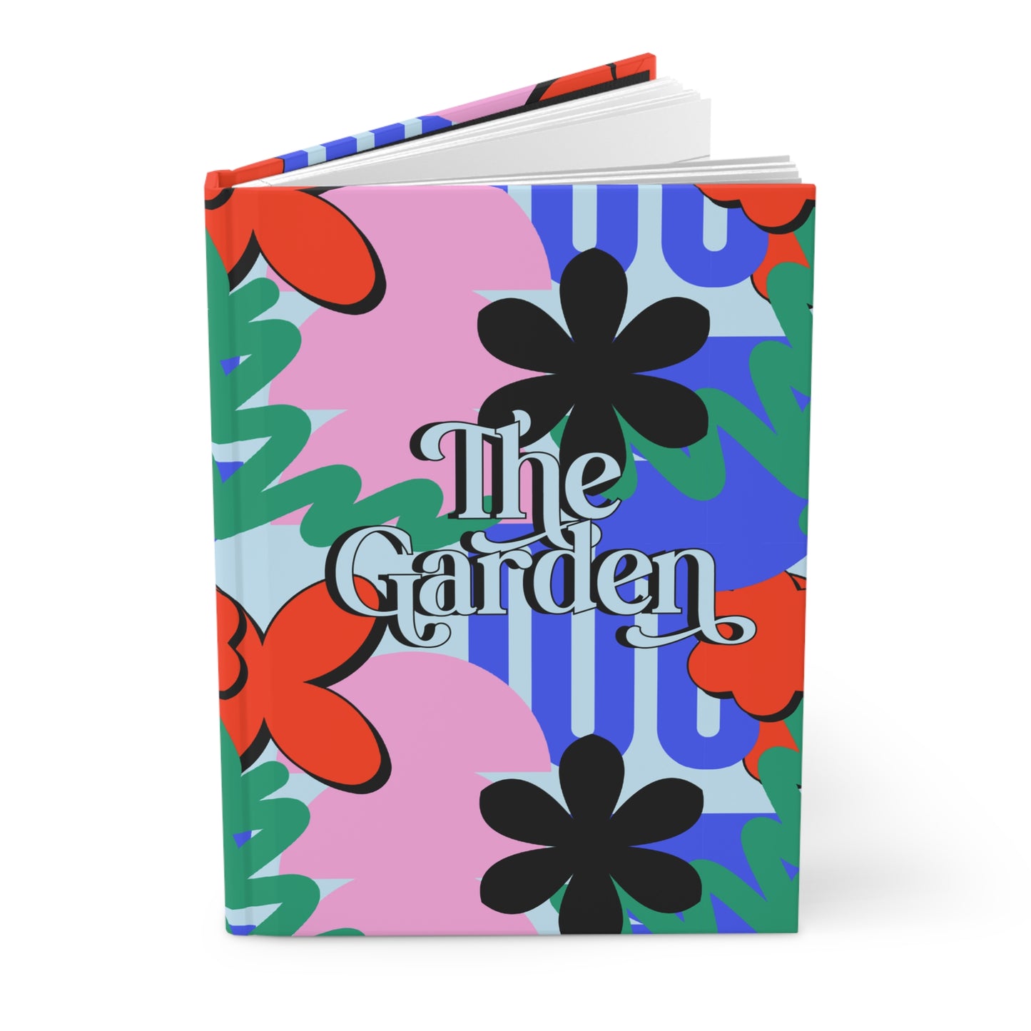 Vibrant Garden Hardcover Journal - Colorful Floral Design for Creative Souls