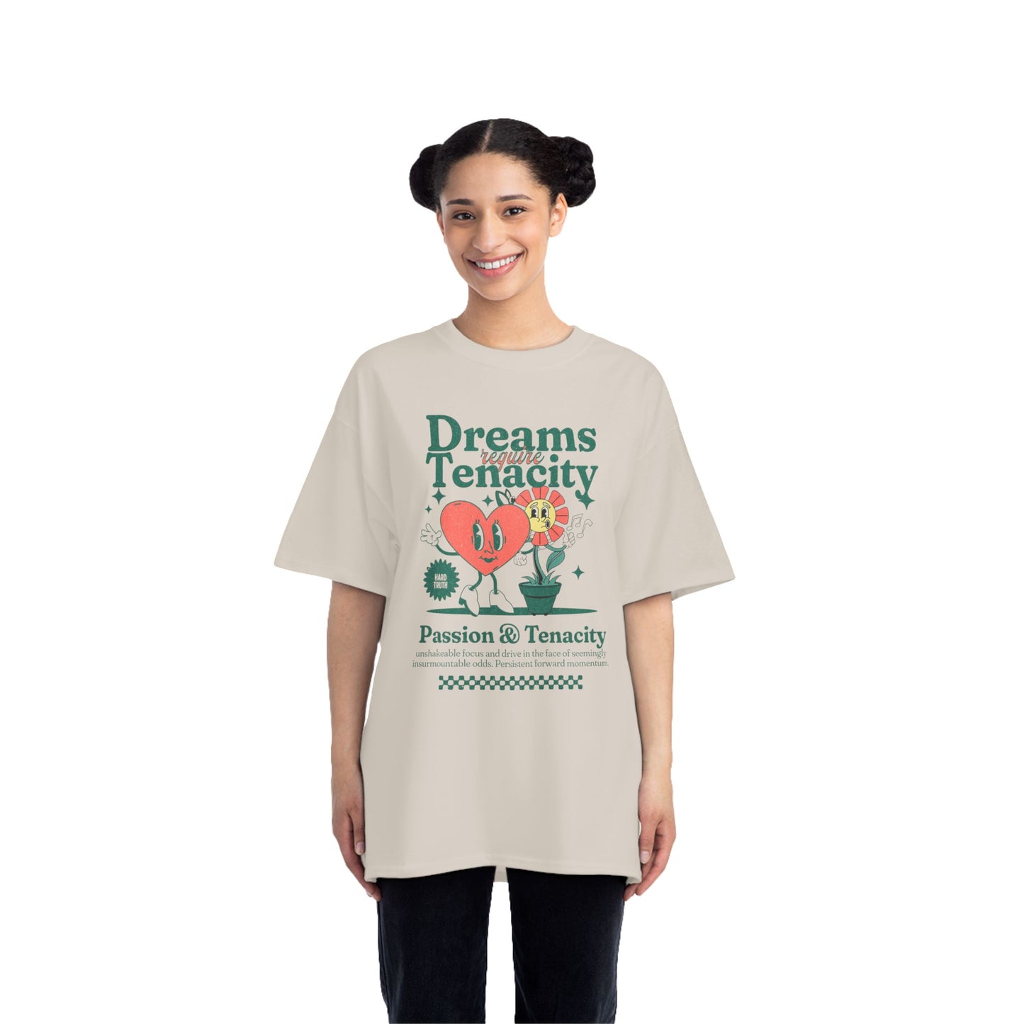 Inspirational Short-Sleeve T-Shirt - "Dreams Require Tenacity"